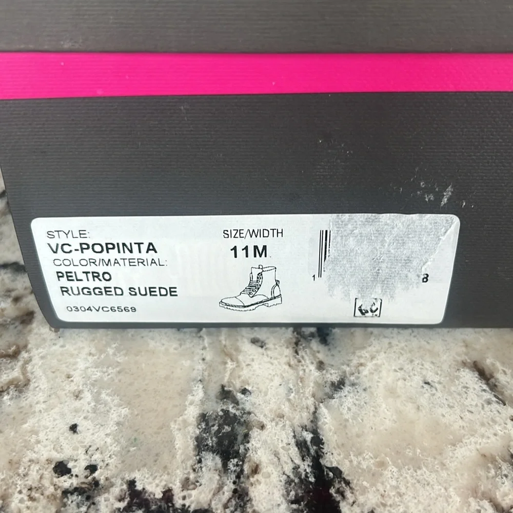 Vince Camuto Gray Suede Boots with Chains - Picture 7 of 9